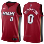 Maglia Miami Heat Josh Richardson #0 Statement 2017-18 Rosso