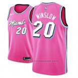 Maglia Miami Heat Justise Winslow #20 Earned 2018-19 Rosa