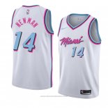 Maglia Miami Heat Malik Newman #14 Citta 2018 Bianco