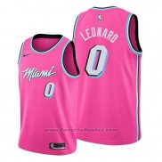 Maglia Miami Heat Meyers Leonard #0 Earned Rosa