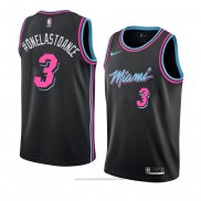 Maglia Miami Heat Onelastoance #3 Citta 2018-19 Nero