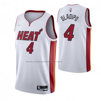 Maglia Miami Heat Victor Oladipo #4 Association 2021-22 Bianco