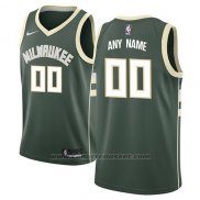 Maglia Milwaukee Bucks Nike Personalizzate 17-18 Verde