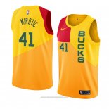 Maglia Milwaukee Bucks Nikola Mirotic #41 Citta 2018-19 Giallo