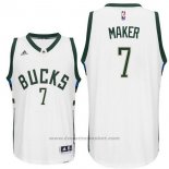 Maglia Milwaukee Bucks Thon Maker #7 Bianco