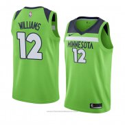 Maglia Minnesota Timberwolves C. J. Williams #12 Statement 2018 Verde