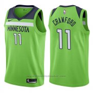 Maglia Minnesota Timberwolves Jamal Crawford #11 Statement 2017-18 Verde