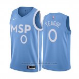 Maglia Minnesota Timberwolves Jeff Teague #0 Citta Edition Blu