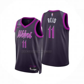 Maglia Minnesota Timberwolves Naz Reid No 11 Citta 2025-26 Nero