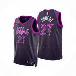 Maglia Minnesota Timberwolves Rudy Gobert No 27 Citta 2025-26 Nero
