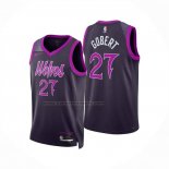 Maglia Minnesota Timberwolves Rudy Gobert No 27 Citta 2025-26 Nero