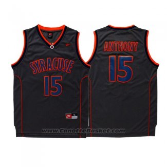 Maglia NCAA Syracuse Orange Carmelo Anthony #15 Retro Nero