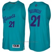 Maglia Natale 2016 Charlotte Hornets Marco Belinelli #21 Blu Canard
