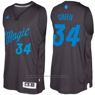 Maglia Natale 2016 Orlando Magic Jeff Green #34 Nero