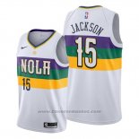 Maglia New Orleans Pelicans Frank Jackson #15 Citta Edition Bianco