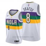 Maglia New Orleans Pelicans Jahlil Okafor #8 Citta Bianco