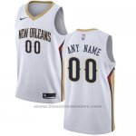 Maglia New Orleans Pelicans Nike Personalizzate 17-18 Bianco