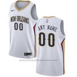 Maglia New Orleans Pelicans Nike Personalizzate 17-18 Bianco