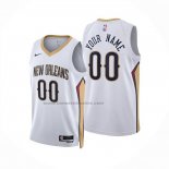 Maglia New Orleans Pelicans Personalizzate Association 2024-25 Bianco