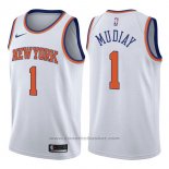 Maglia New York Knicks Emmanuel Mudiay #1 Association 2017-18 Bianco