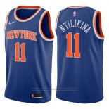 Maglia New York Knicks Frank Ntilikina #11 Icon 2017-18 Blu