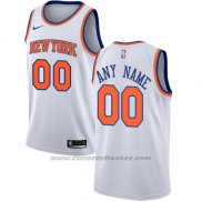 Maglia New York Knicks Nike Personalizzate 17-18 Bianco