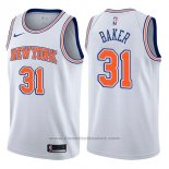 Maglia New York Knicks Ron Baker #31 Statement 2017-18 Bianco