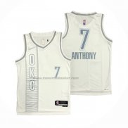Maglia Oklahoma City Thunder Carmelo Anthony #7 Citta 2021-22 Bianco