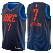 Maglia Oklahoma City Thunder Carmelo Anthony #7 Statement 2017-18 Blu