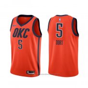 Maglia Oklahoma City Thunder Luguentz Dort #5 Earned 2020 Arancione