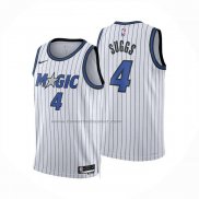 Maglia Orlando Magic Jalen Suggs No 4 Association 2025-26 Bianco