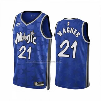 Maglia Orlando Magic Moritz Wagner #21 Classic 2023-24 Blu