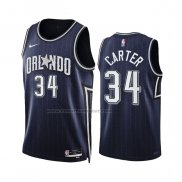 Maglia Orlando Magic Wendell Carter #34 Citta 2023-24 Blu