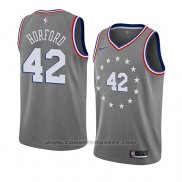 Maglia Philadelphia 76ers Al Horford #42 Citta 2019-20 Grigio