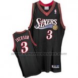 Maglia Philadelphia 76ers Allen Iverson #3 Retro Nero