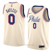 Maglia Philadelphia 76ers Jerryd Bayless #0 Citta 2018 Crema