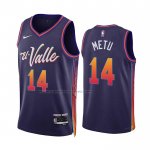 Maglia Phoenix Suns Chimezie Metu #14 Citta 2023-24 Viola