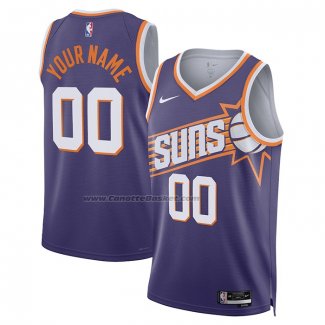 Maglia Phoenix Suns Personalizzate Icon 2023-24 Viola