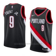 Maglia Portland Trail Blazers Gary Trent Jr. #9 Icon 2018 Nero