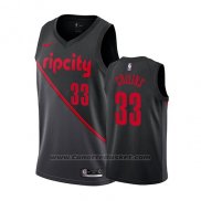 Maglia Portland Trail Blazers Zach Collins #33 Citta 2019 Nero