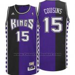 Maglia Sacramento Kings DeMarcus Cousins #15 Retro Viola Nero