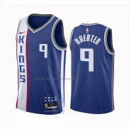 Maglia Sacramento Kings Kevin Huerter #9 Citta 2023 24 Blu