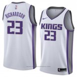 Maglia Sacramento Kings Malachi Richardson #23 Association 2018 Bianco