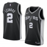 Maglia San Antonio Spurs Kawhi Leonard Icon 2017-18 Nero