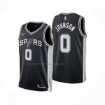 Maglia San Antonio Spurs Keldon Johnson No 0 Icon 2025-26 Nero