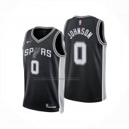 Maglia San Antonio Spurs Keldon Johnson No 0 Icon 2025-26 Nero