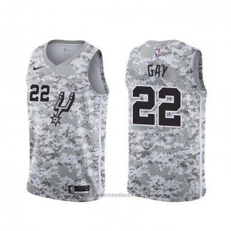 Maglia San Antonio Spurs Rudy Gay #22 Earned Camuffamento