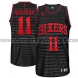 Maglia Scanalatura Moda Philadelphia 76ers Jrue Holiday #11 Nero