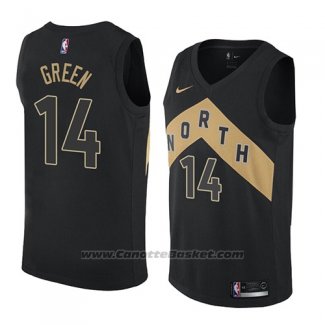 Maglia Tornto Raptors Danny Green #14 Citta 2018 Nero