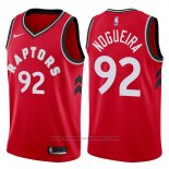 Maglia Toronto Raptors Lucas Nogueira #92 Icon 2017-18 Rosso